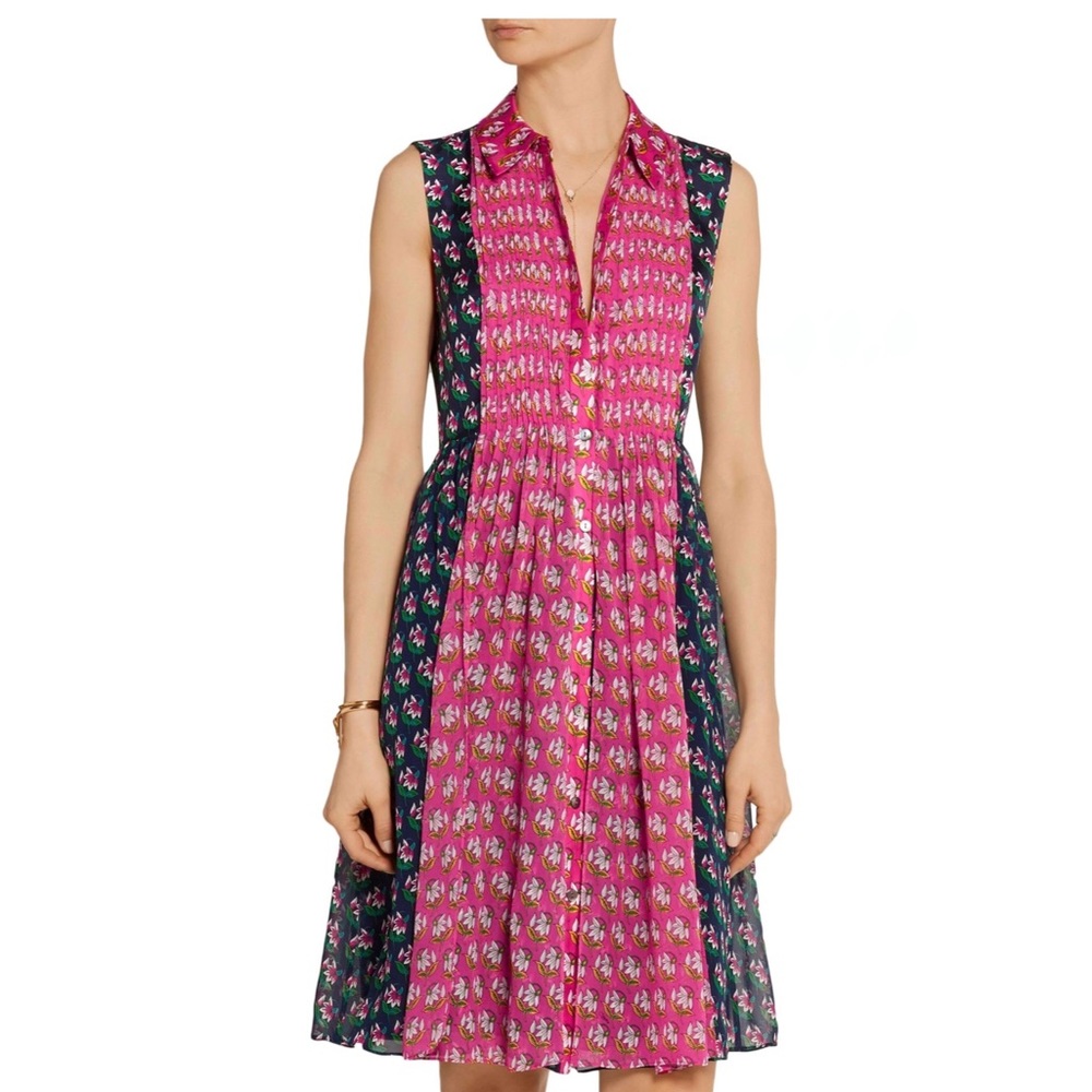 Diane Von Furstenberg Chiffon Floral Dress
